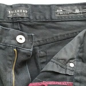 Black denim jeans